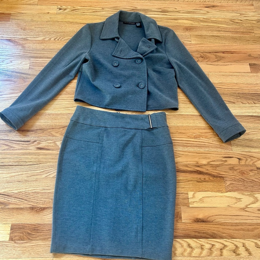 Grace Elements Gray Knit Two-Piece Set - image 4